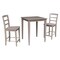 International Concepts Square 30X30 Counter Height Table with 2 Madrid Stools, Washed Gray Taupe, 30 in W, 30 in L, Wood K09-3030-S402-2 - alternate 1